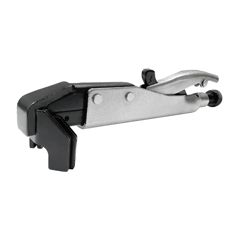 Self-locking multi-grip plier Flat jaws set at 90° angle