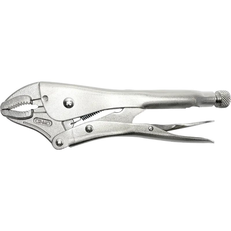 Curved Jaw Locking Pliers-w/Wire Cutter