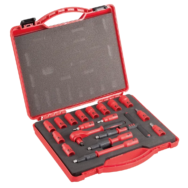 18pcs 1/4"Dr. VDE Sockets Sets