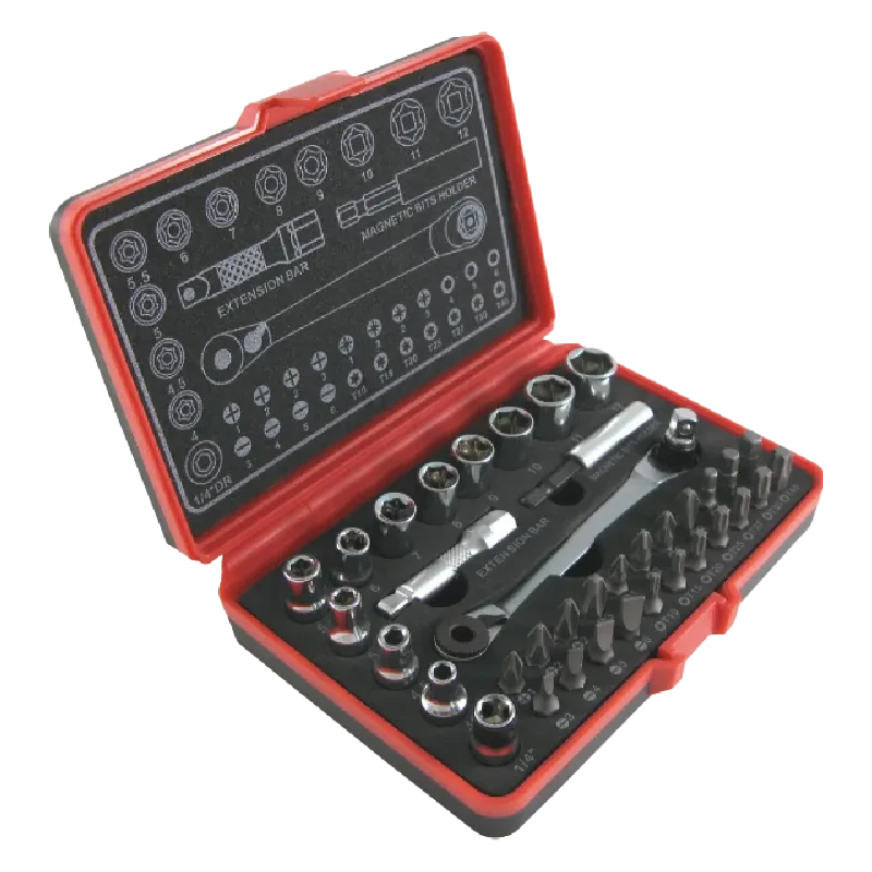 38pcs 1/4"Dr. Socket & Bit Set