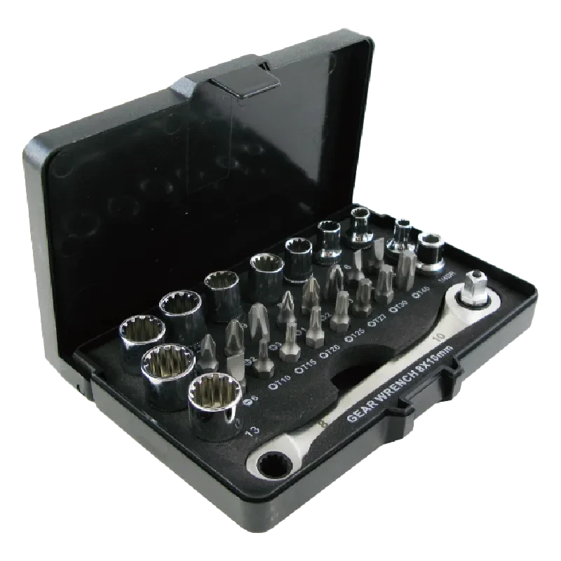 29pcs 1/4"Dr. Socket & Bit Set