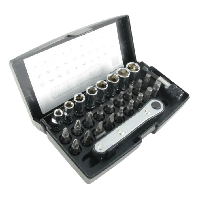 28pcs 1/4"Dr. Socket & Bit Set