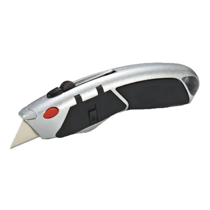 Auto Loading Blade And Retractable Knife W / Replace Blade In Storage