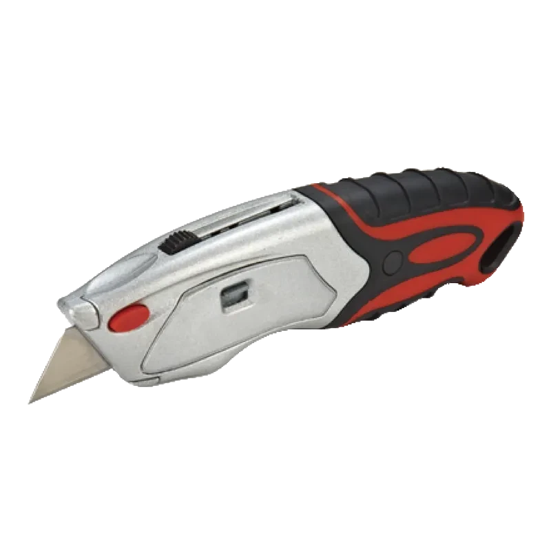 Auto Loading Blade And Retractable Knife W / Replace Blade In Storage