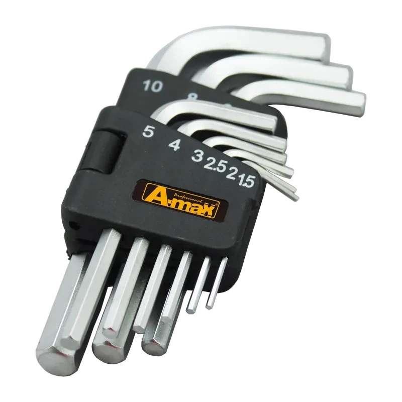 9pcs Hex Key Wrench Set-INCH(CRV)