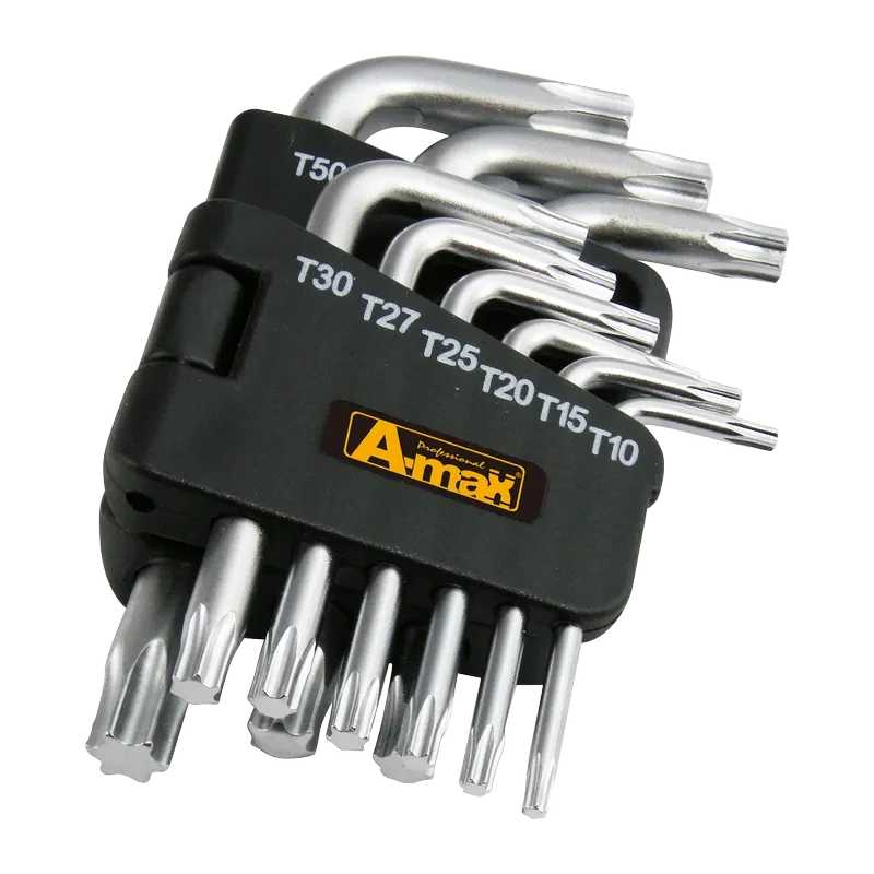 9pcs Tamper Key Wrench Set(CRV)