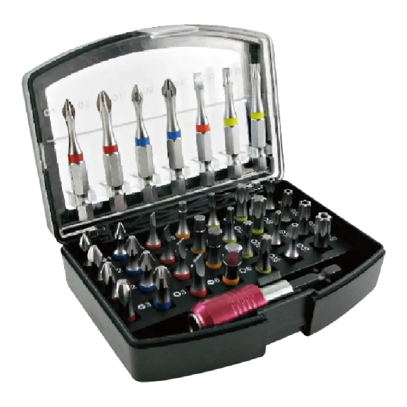 36pcs Color Ring Torsion Bit Set