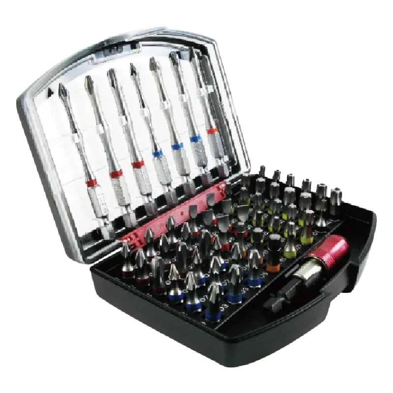 56pcs Color Ring Torsion Bit Set