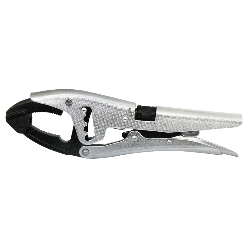 French Type Adjustable Jaw Locking Pliers-Curved Jaw With Swivel Pads-2 Way